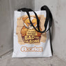 'Bad To The Bone" Floofles White Tote Bag - by Brandon Ellis