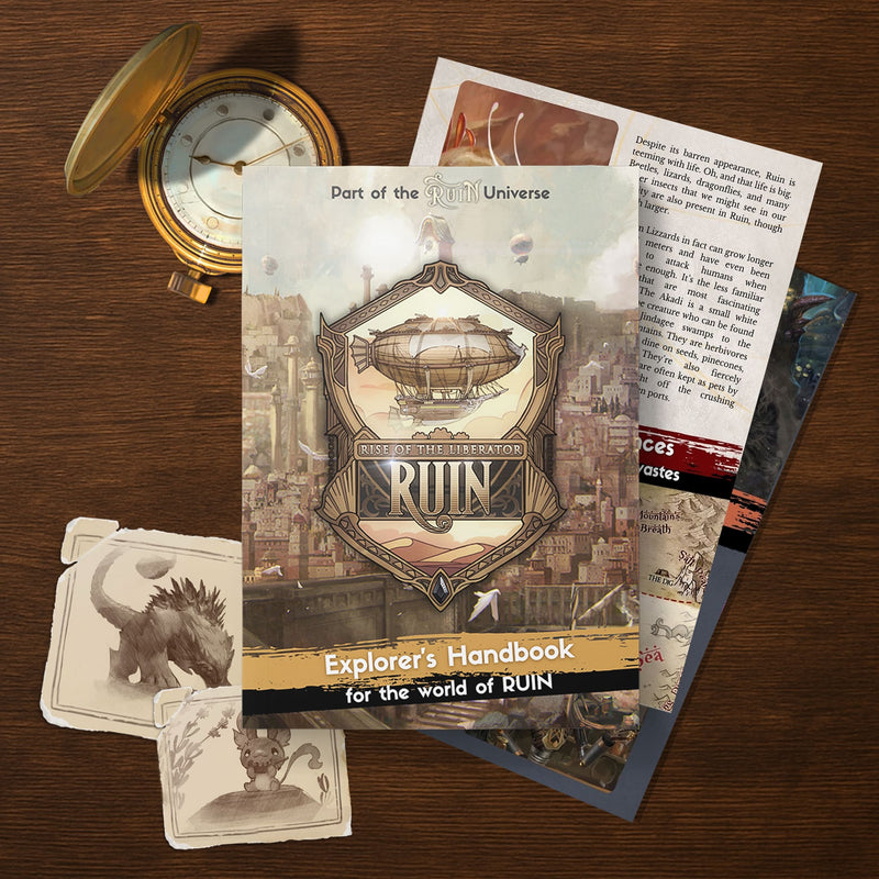 Ruin Expedition Pack contents on desk