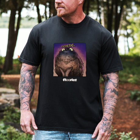 "Pathetic" Illustrated Judgy Owl Unisex T-Shirt - Floofles by Brandon Ellis