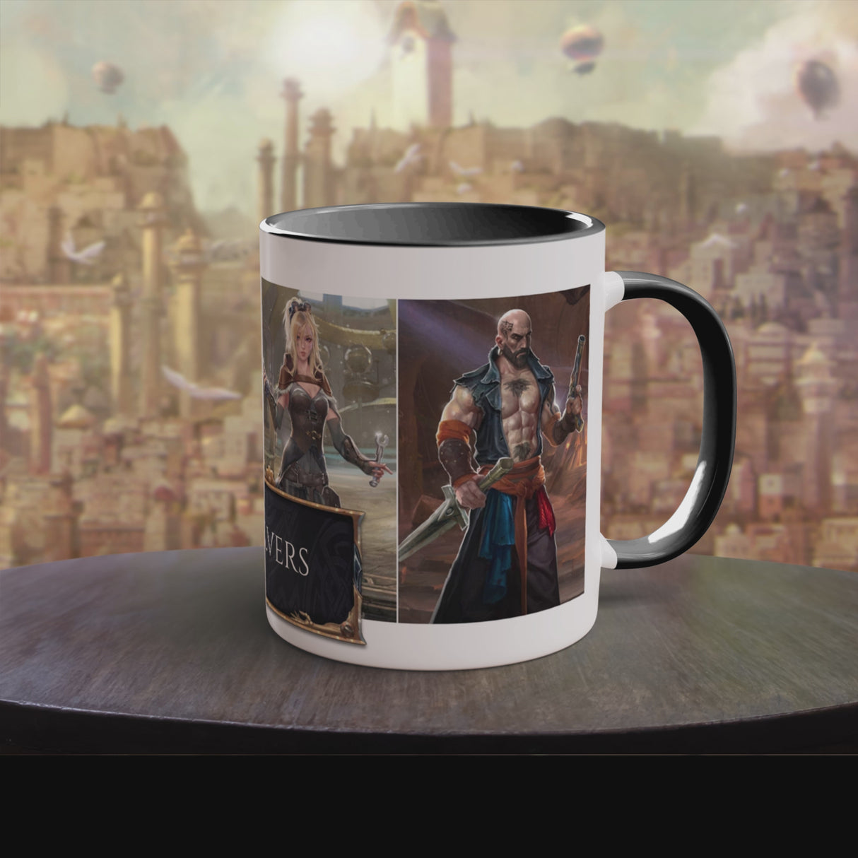 "The Delvers" - Ruin Steampunk Mug by Brandon Ellis