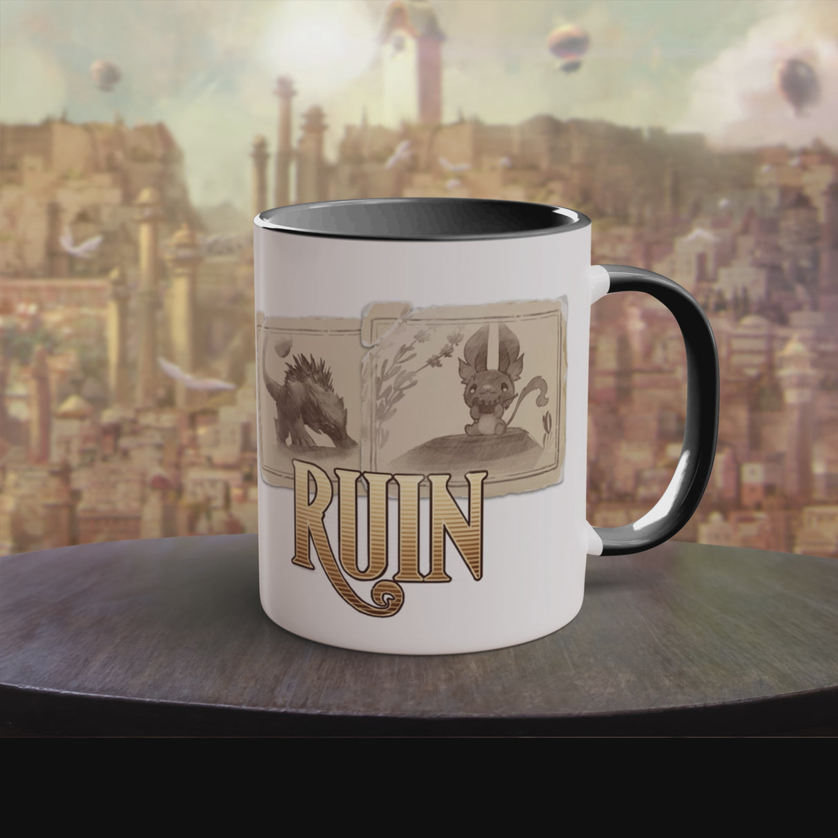"The Ruin Bestiary" - Ruin Steampunk Mug by Brandon Ellis
