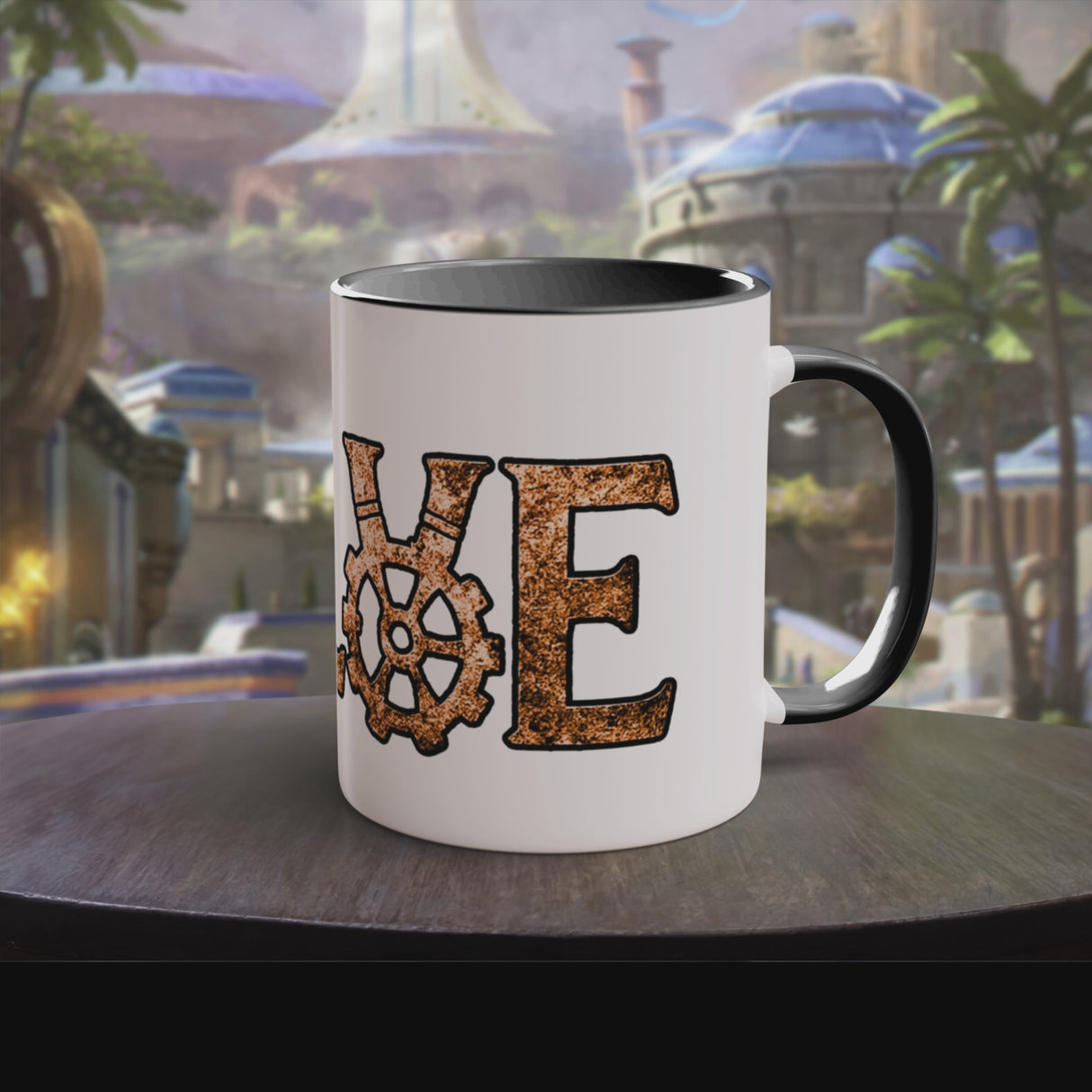 "The Delve" – Ruin Steampunk Mug by Brandon Ellis